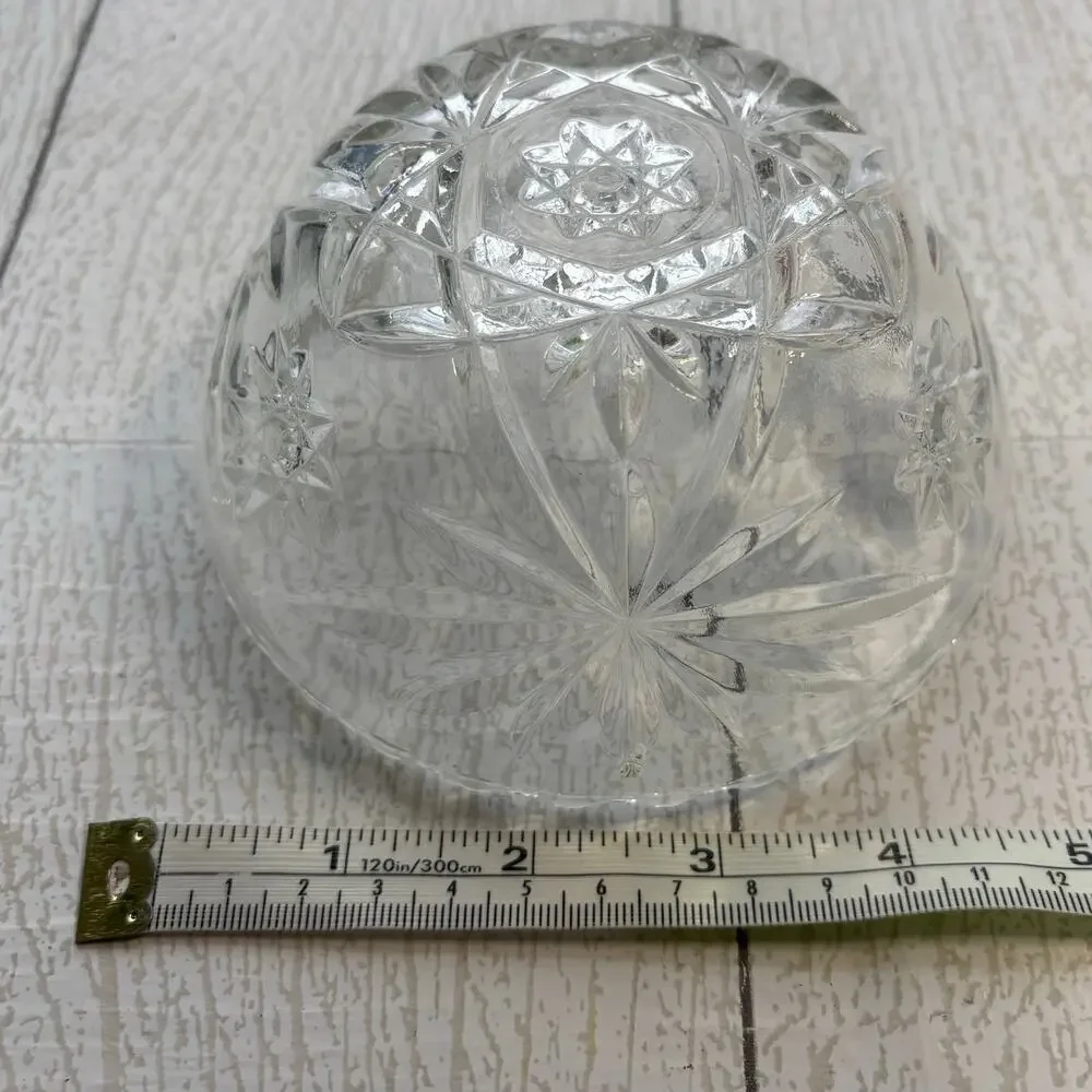 Vintage Anchor Hocking Starburst Glass Serving Bowl